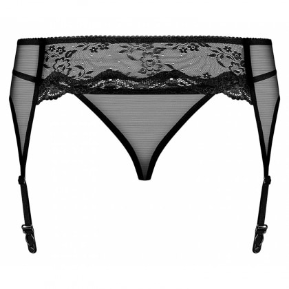 Portjartier Obsessive Charms Negru S-M