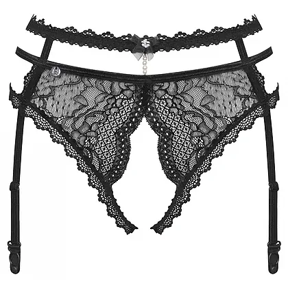 Portjartier Obsessive Pearlove Negru M-L