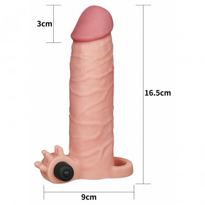 Prelungitor Penis Pleasure X-Tender Vibrating 1