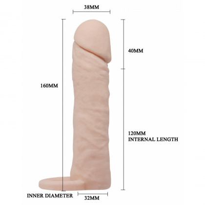 Prelungitor Penis Pretty Love Sleeve Rezistent la Apă