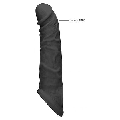 Prelungitor RealRock Realist pentru Penis Mai Lung Negru