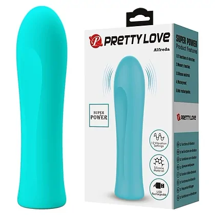 Pretty Love Alfreda Green — Mini Vibrator 12 Moduri, Reîncărcabil