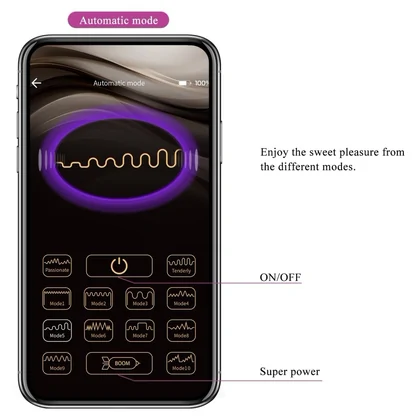 Pretty Love Casper Purple — Ou Vibrator 12 Moduri, USB Mov