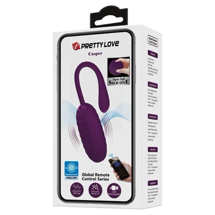 Pretty Love Casper Purple — Ou Vibrator 12 Moduri, USB Mov