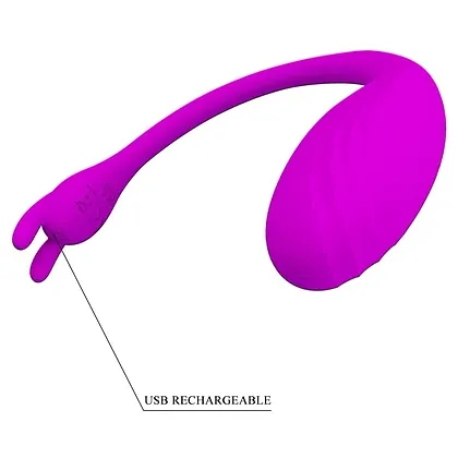 Pretty Love Catalina – Love Egg Reîncărcabil, 12 Funcții Mov