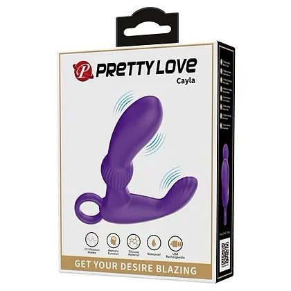 Pretty Love Cayla Purple - Masator Prostată, 12 Funcții Mov