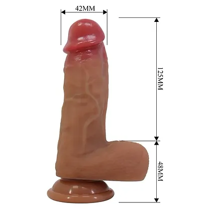 Pretty Love curtis 17.5cm - Dildo Din silicon cu Ventuză