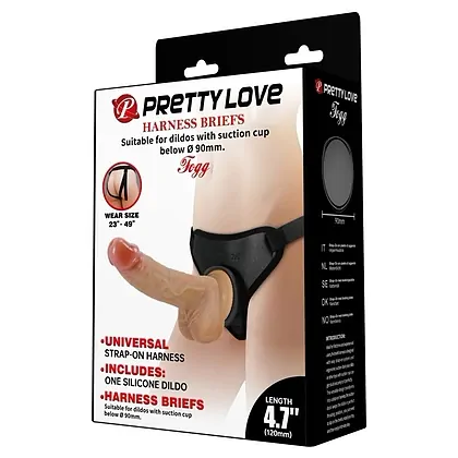 Pretty Love DEBRA — Ham Strap-on Realist, Confort Elastic