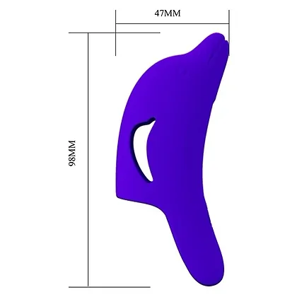 Pretty Love Delphini – Vibrator De Deget 10 Moduri, Compact