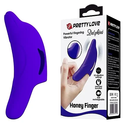 Pretty Love Delphini – Vibrator De Deget 10 Moduri, Compact