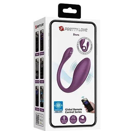 Pretty Love Dora Vibrator Cuplu 12 Moduri Mov
