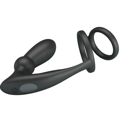 Pretty Love Emoni Inel Vibrator Reîncărcabil 12 Moduri Negru