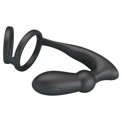 Pretty Love Emoni Inel Vibrator Reîncărcabil 12 Moduri Negru