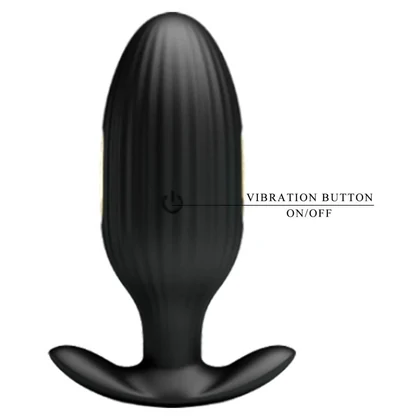 Pretty Love Jefferson — Dop Anal 12 Vibrații + 3 Electro Negru