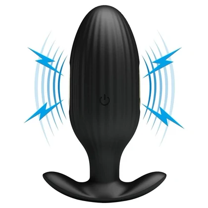 Pretty Love Jefferson — Dop Anal 12 Vibrații + 3 Electro Negru