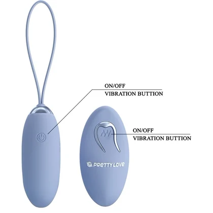 Pretty Love Julia - Ou Vibrator Albastru, 12 Moduri