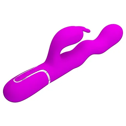 Pretty Love Laursen – Vibrator curbat Reîncărcabil 7+4, Mov