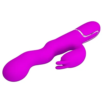 Pretty Love Laursen – Vibrator curbat Reîncărcabil 7+4, Mov