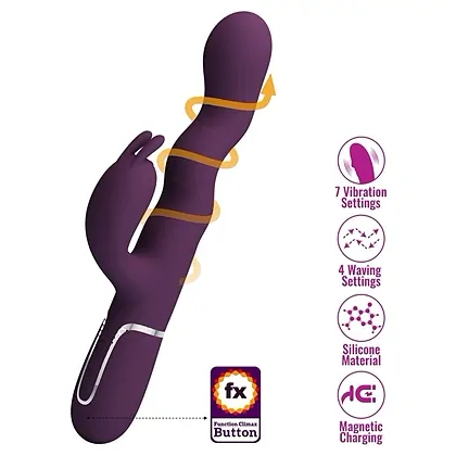 Pretty Love Laursen Purple II - 7+4 Moduri, Reîncărcabil