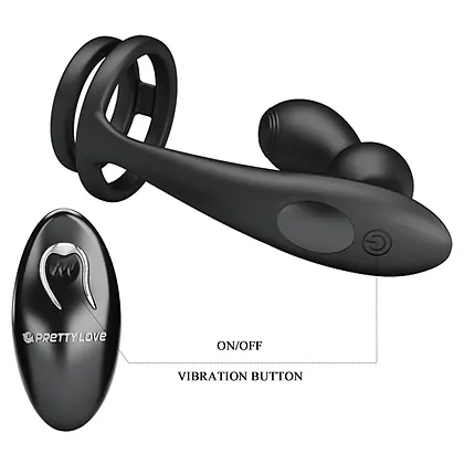 Pretty Love Marshall Inel Vibrant 12 Moduri Reîncărcabil Negru