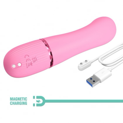 Pretty Love Marski Pink - Vibrator Rabbit 10 Funcții, USB Roz