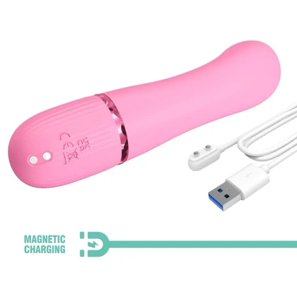 Pretty Love Marski Pink - Vibrator Rabbit 10 Funcții, USB Roz
