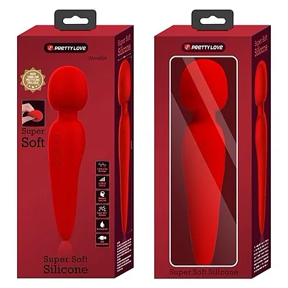 Pretty Love Meredith — Wand 7 Moduri, 21.5 cm, Roșu