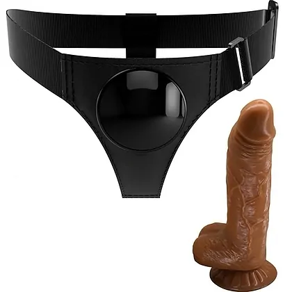 Pretty Love Michael – Ham Ajustabil cu Dildo Realist 20cm Maro