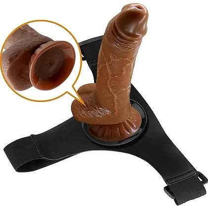 Pretty Love Michael – Ham Ajustabil cu Dildo Realist 20cm Maro