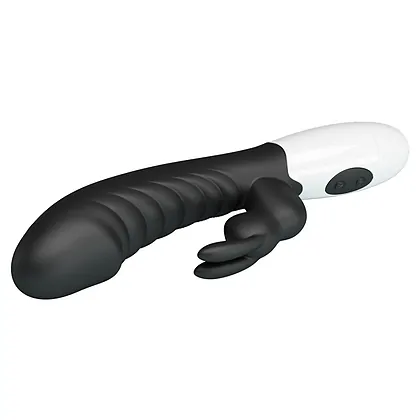 Pretty Love Naughty Bunny – Dublu Stimulator, 30 Moduri Negru