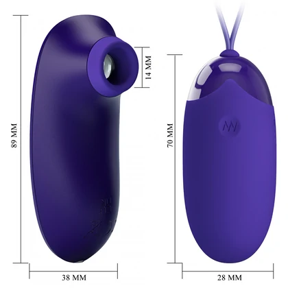 Pretty Love Orthus — Ou Vibrator 12 Funcții, Reîncărcabil Violet