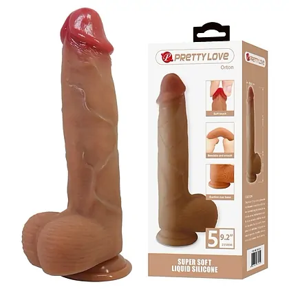 Pretty Love Orton - Dildo Din silicon, Ventuză