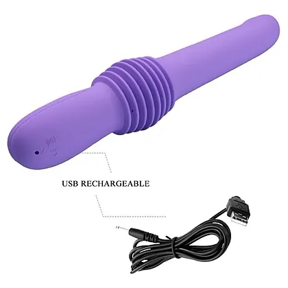 Pretty Love Pazuzu Purple — Pistonare 7 cm, Reîncărcabil