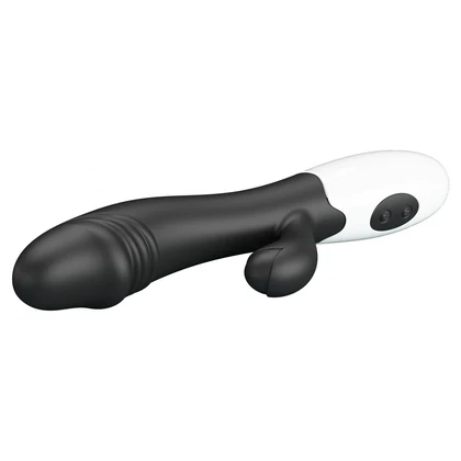 Pretty Love Snappy Black — Iepuraș Dual, 30 Moduri Negru