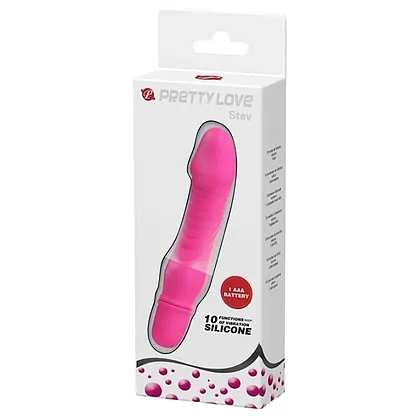 Pretty Love Stev Pink — Mini Vibrator 10 Funcții Roz