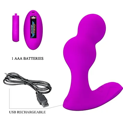 Pretty Love Terrance — Vibrator Anal Flexibil, 12 Moduri