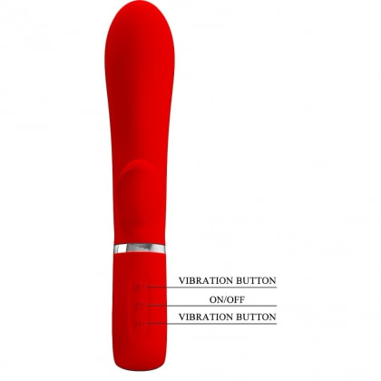 Pretty Love Thomas — Rabbit Vibrator 7 Moduri, Roșu