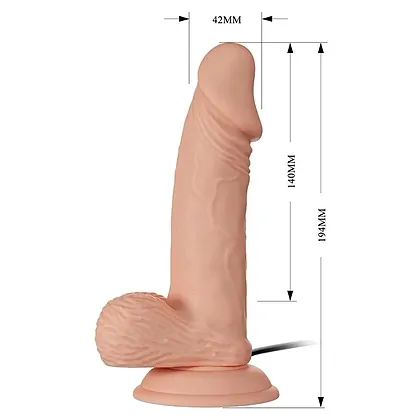 Pretty Love Zebulon — Dildo Realist 19,4 cm cu Ventuză