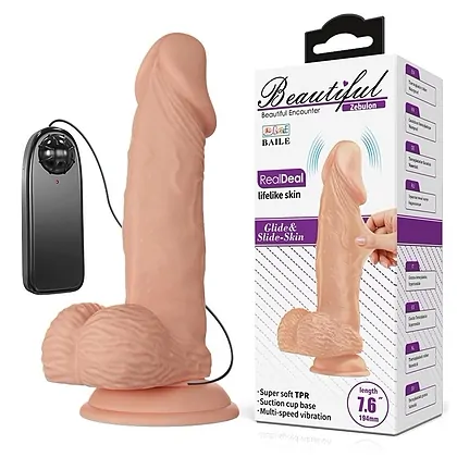 Pretty Love Zebulon — Dildo Realist 19,4 cm cu Ventuză