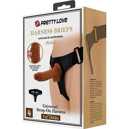 PrettyLove Michael – Ham Ajustabil cu Dildo Realist 20 cm