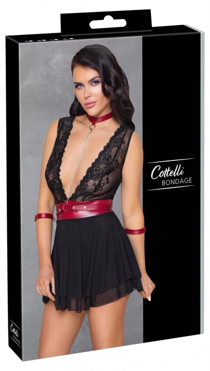 Babydoll Cottelli Collection Anya Negru S