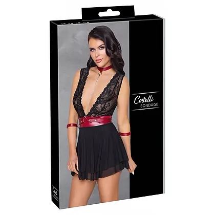 Babydoll Cottelli Collection Anya Negru S