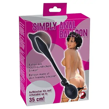 Balon Anal Gonflabil 35 cm You2Toys, silicon Negru
