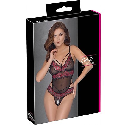 Body Decupat Cottelli Collection Lauren Negru S-M