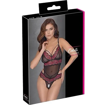 Body Decupat Cottelli Collection Lauren Negru S-M