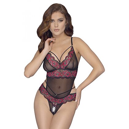 Body Decupat Cottelli Collection Lauren Negru S-M