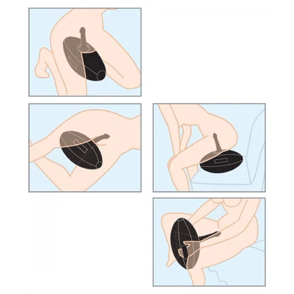 Body Dock Love Ball Saltea Gonflabilă Creativă Pipedream Negru