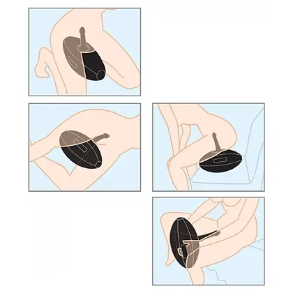 Body Dock Love Ball Saltea Gonflabilă Creativă Pipedream Negru