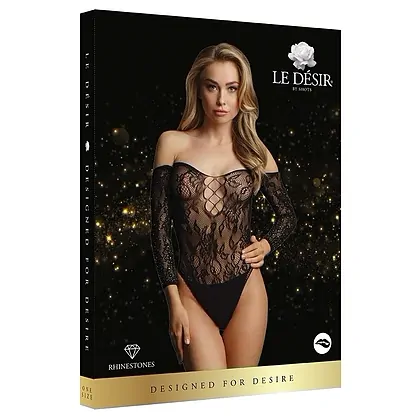 Body Le Desir Wonder Rhinestone Fun Negru S-L