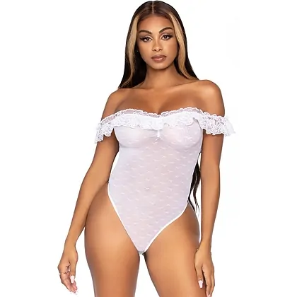 Body Leg Avenue Caroline Alb XS-L